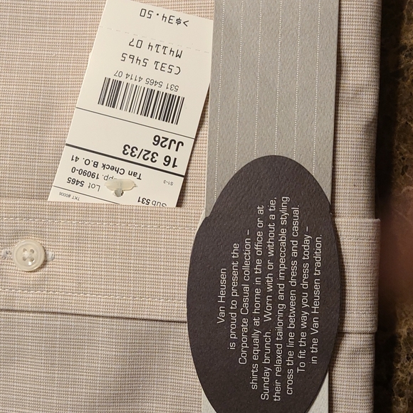 NWT Van Heusen Vintage corporate casual men's dress / casual shirt - Picture 4 of 9